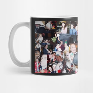 the office christmas collage Mug